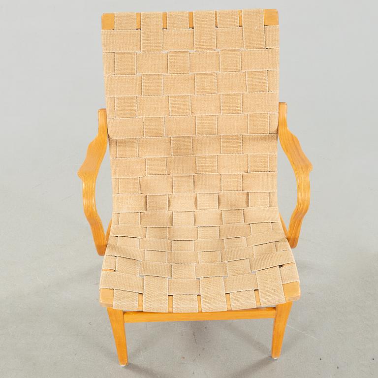 BRUNO MATHSSON, fåtölj, "Eva", Firma Karl Mathsson, Värnamo, 1940-tal.