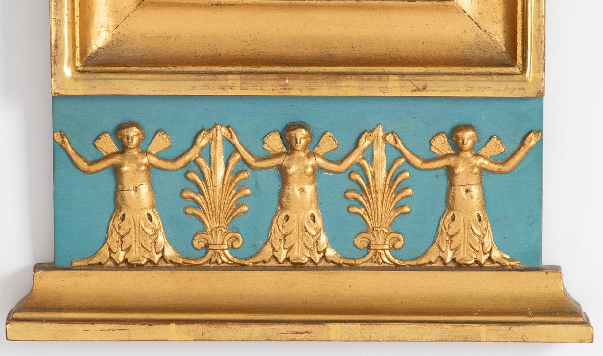 An empire mirror, E. Ohlin, Wadstena, first half of the 19th Century.