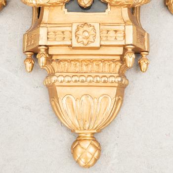 Wall clock in the Gustavian style, first half of the 20th century.