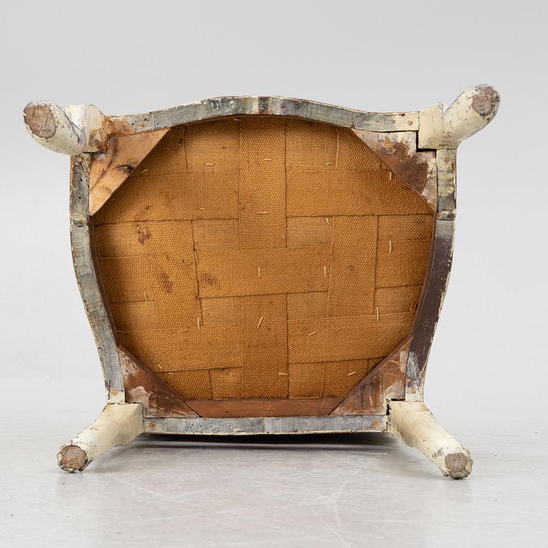 A Rococo chair, second half of the 18th century.
