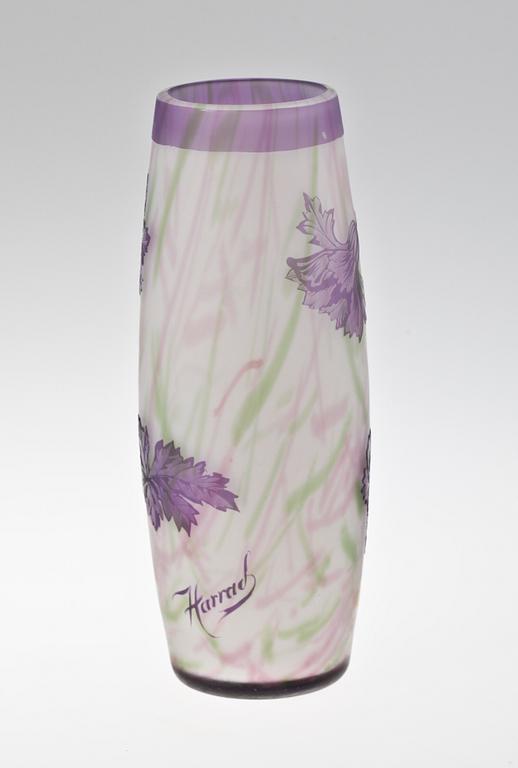 VAS, överfångsglas, jugend, Harrach, 1900-talets början.