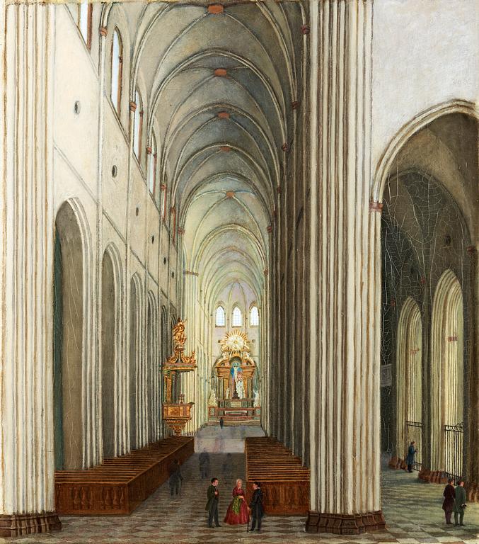 Johan Gustaf Köhler, Interior of Uppsala cathedral.