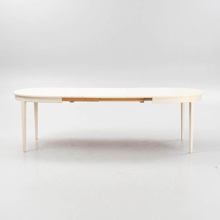 Carl Malmsten, a five piece dining group and a cabinet, modell 'Herrgården', Bodafors, Sweden, 1962.