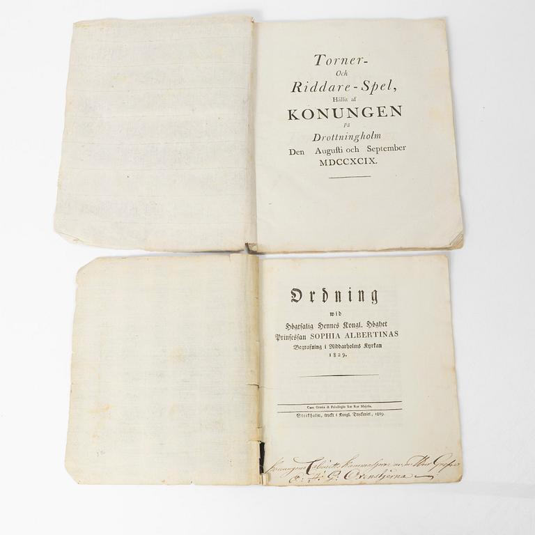 Kungliga tillfällestryck m.m.