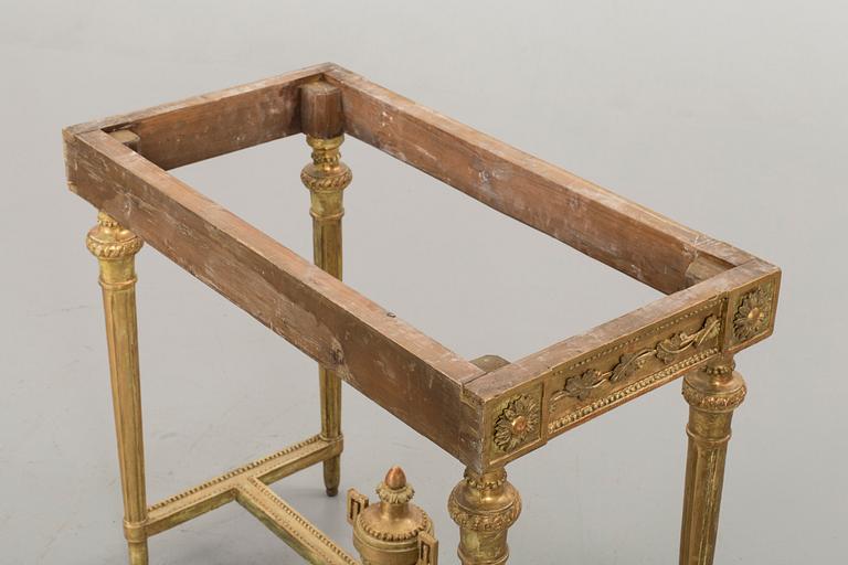 A Gustavian late 18th century console table.