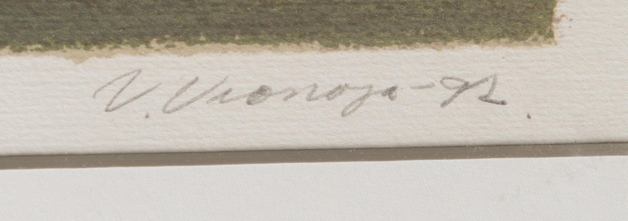 VEIKKO VIONOJA, litograph, signed and dated-92. Marked artist´s print.