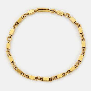 Wiwen Nilsson, an 18 k gold bracelet, executed in Lund Sweden 1947.