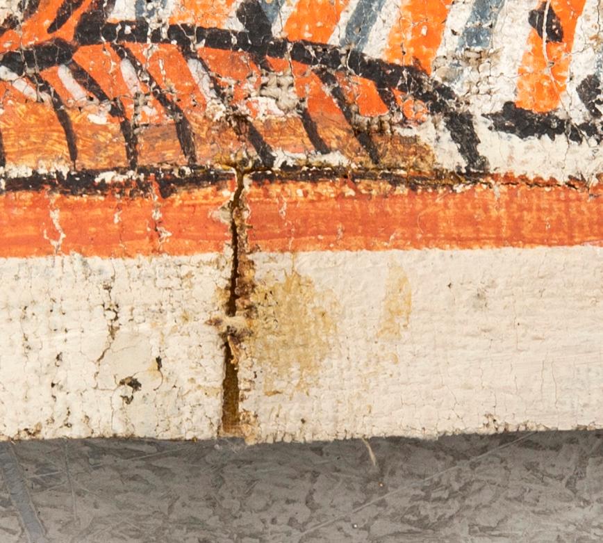 Bonadsmålning limfärg på duk daterad  1818.