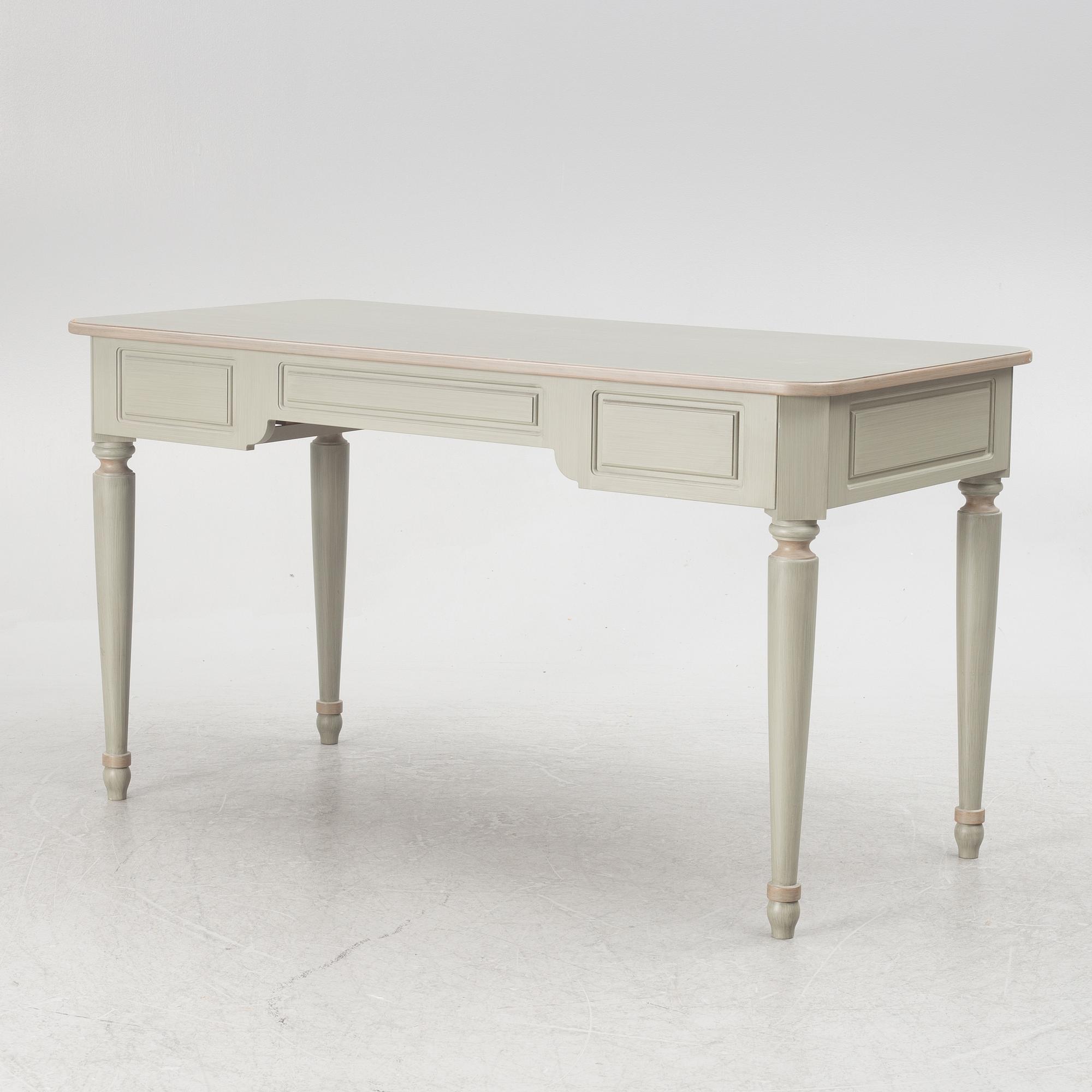 A Gustavian style desk with a chair, Åmells Möbler.
