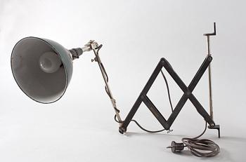 VÄGGLAMPA, Curt Fischer, Bauhaus, modell 11, Midgard, 1920-tal.