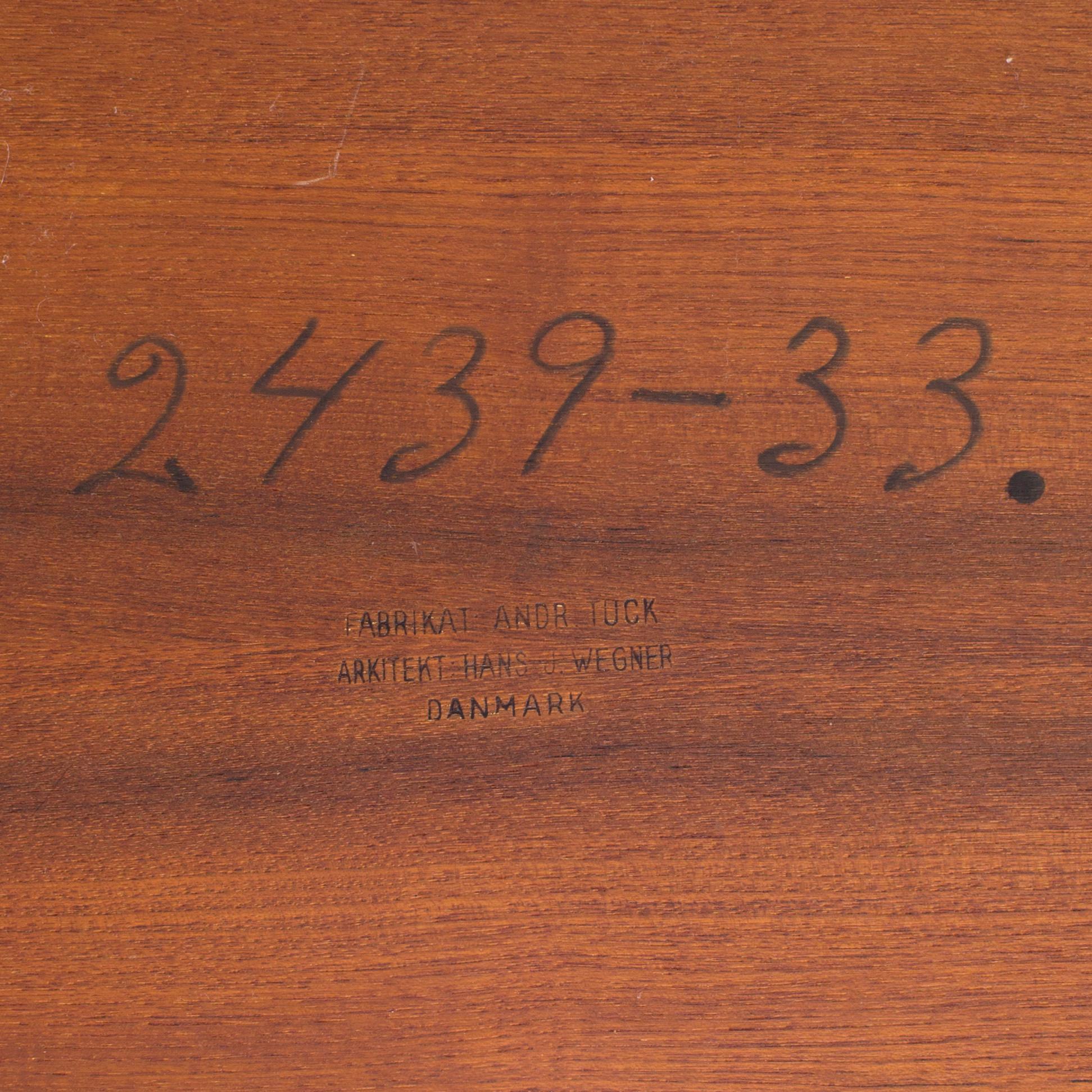 HANS J. WEGNER, sybord, "AT-33", Andreas Tuck, Danmark, 1900-talets andra hälft.
