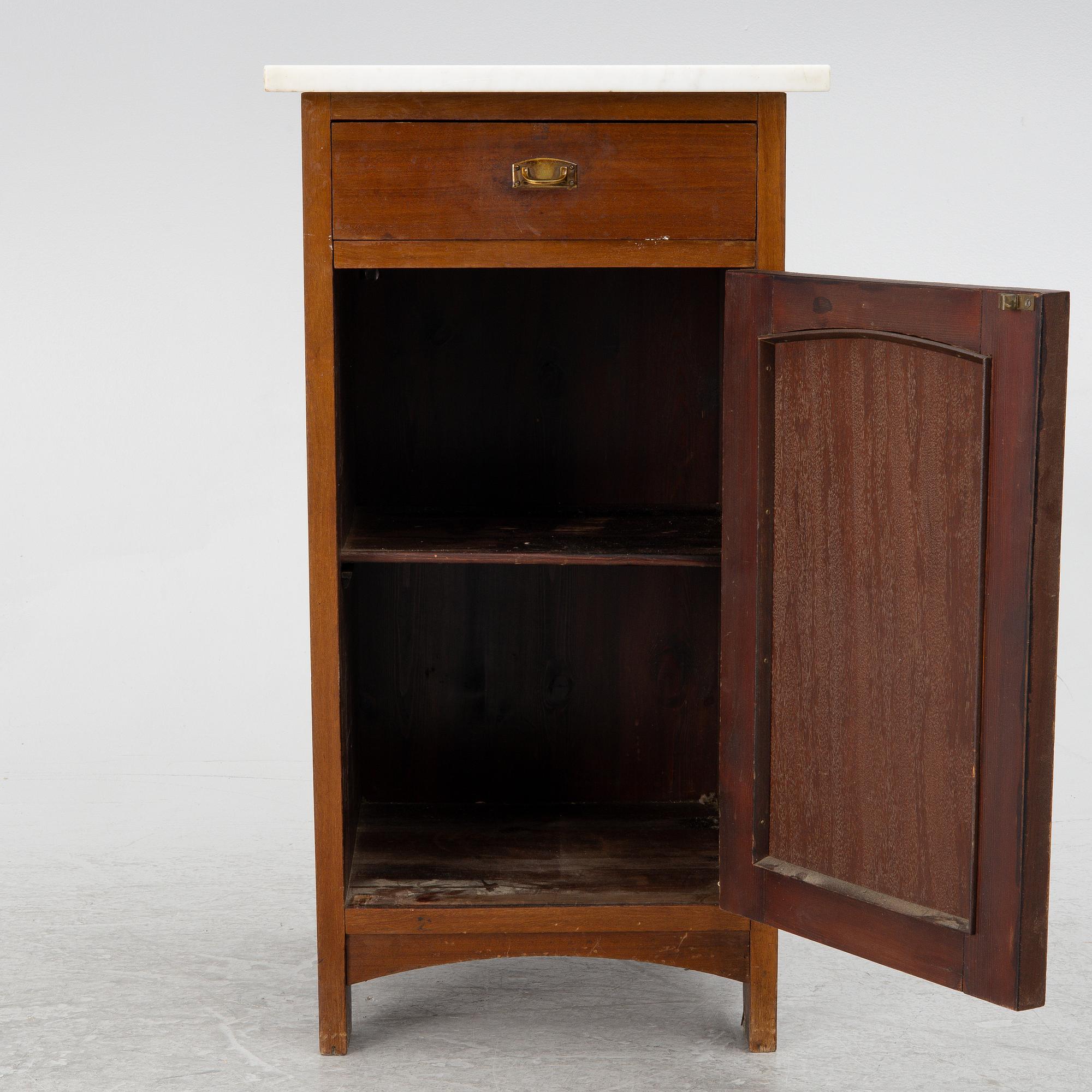 A bedside table, early 20th Century.