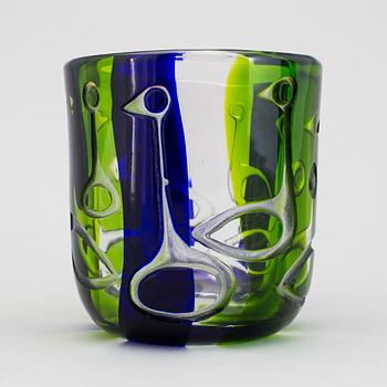 A Vicke Lindstrand glass vase, Kosta 1960´s.