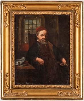 OKÄND KONSTNÄR, Olja på duk, 1800-tal, otydlig signatur.