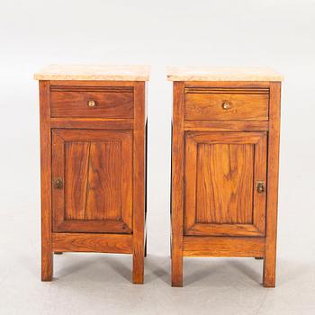 A pair of bedside tables early 20th century.