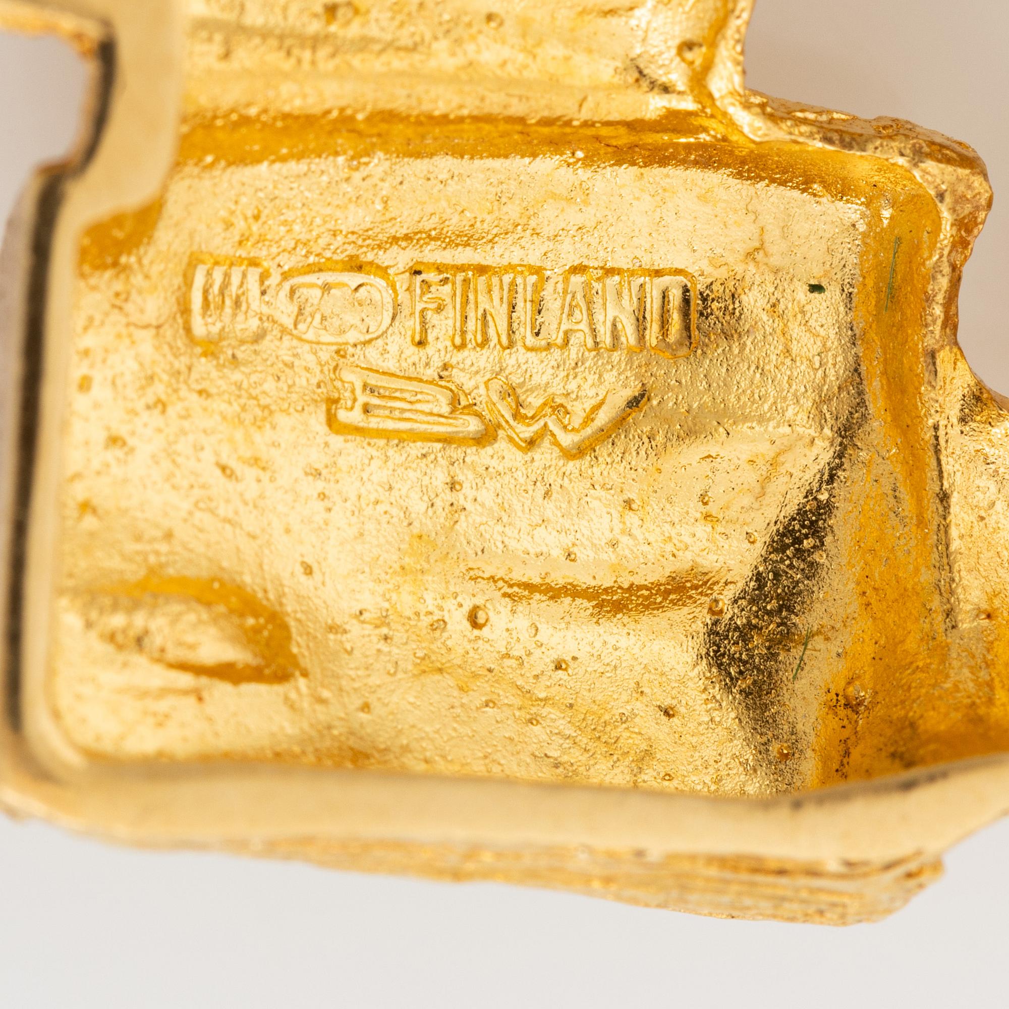 Björn Weckström, a brooch, 18K gold, Finland. For Lapponia.