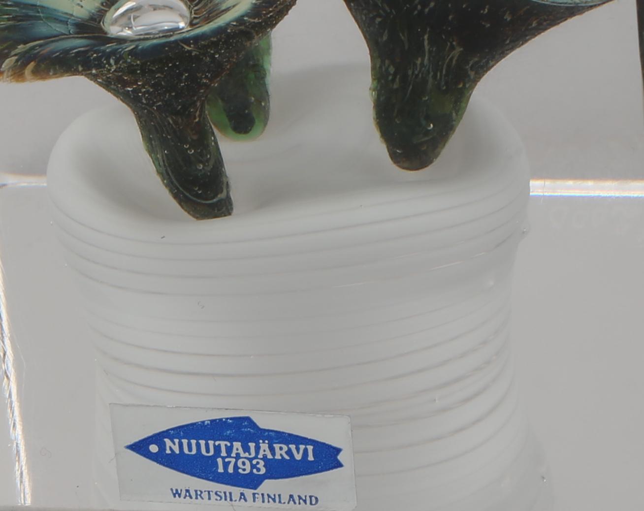 ÅRSKUB, glas, Oiva Toikka, Nuutajärvi,  signerad, numrerad 479/2000 samt daterad 1978.