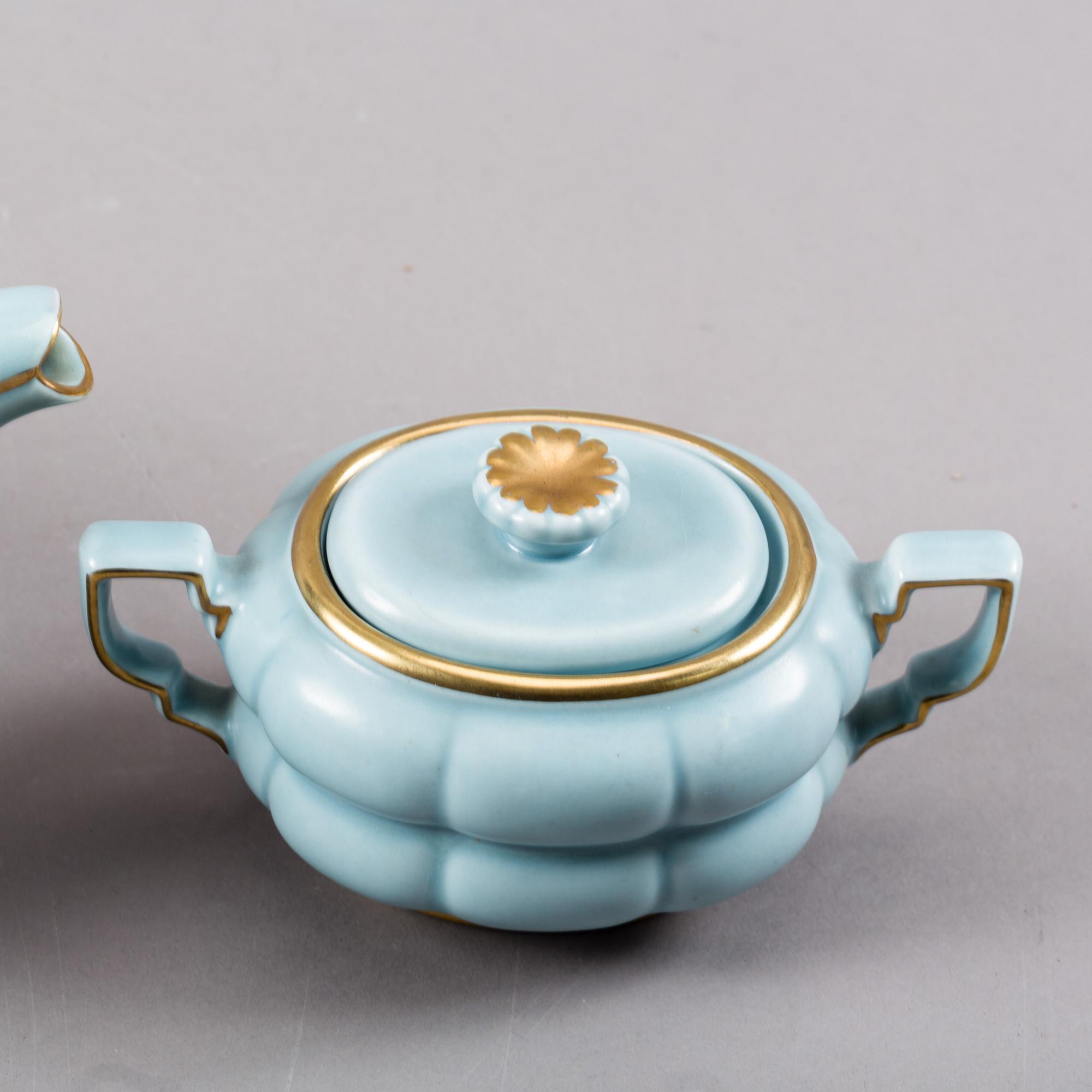 SERVISDELAR, 3 delar, flintgods, "Grand", Arthur Percy, Gefle.