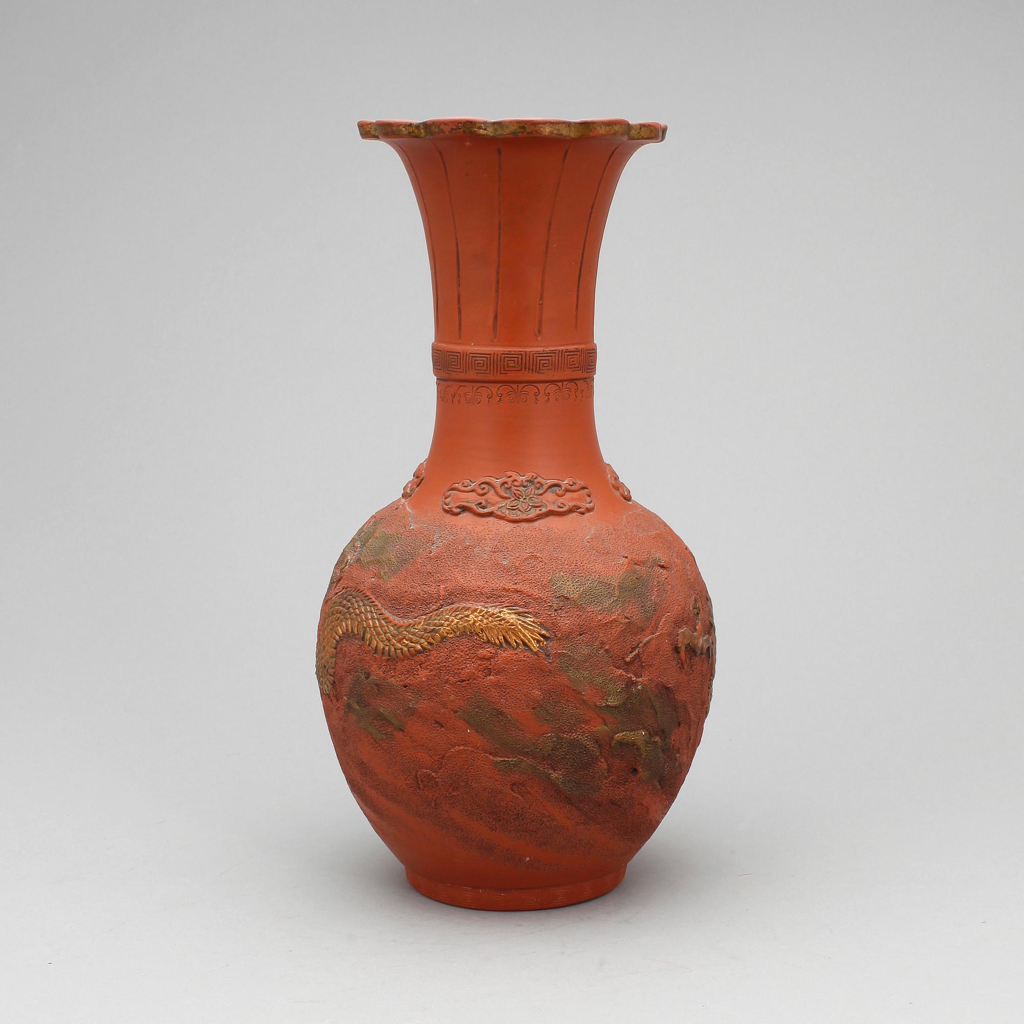 VAS, lergods, Kina, sen Qing, 1800/1900-tal.