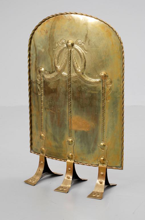 BRASSKÄRM, mässing, jugend, tidigt 1900-tal.