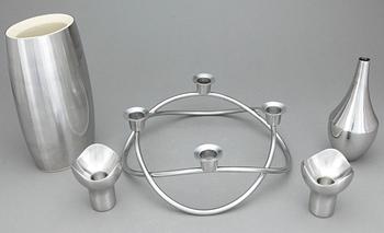 PARTI GEORG JENSEN, 6 delar, rostfritt.