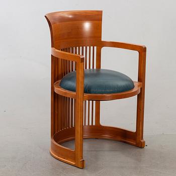 FRANK LLOYD WRIGHT, KARMSTOL, modellnr 606 "Barrel Chair", Cassina nr 06168, 1986.