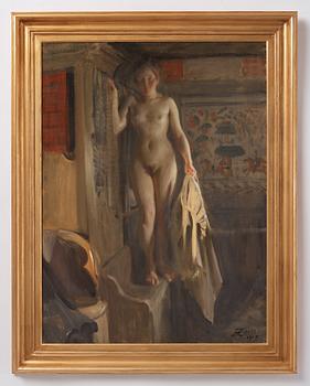 Anders Zorn, "Kuvåsängen".
