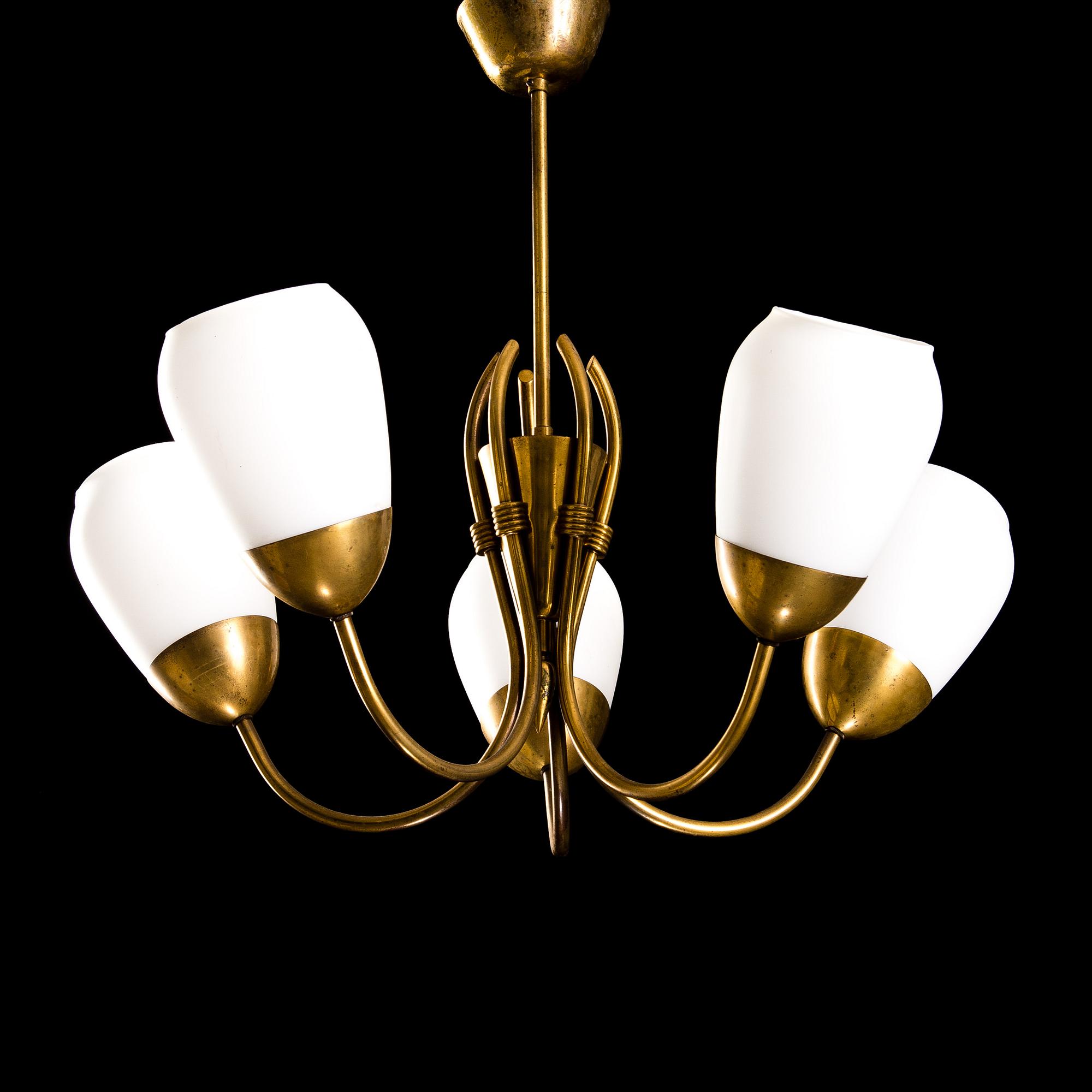 A CEILING LAMP, Itsu, the mid-20th century. Total height circa 56 cm.