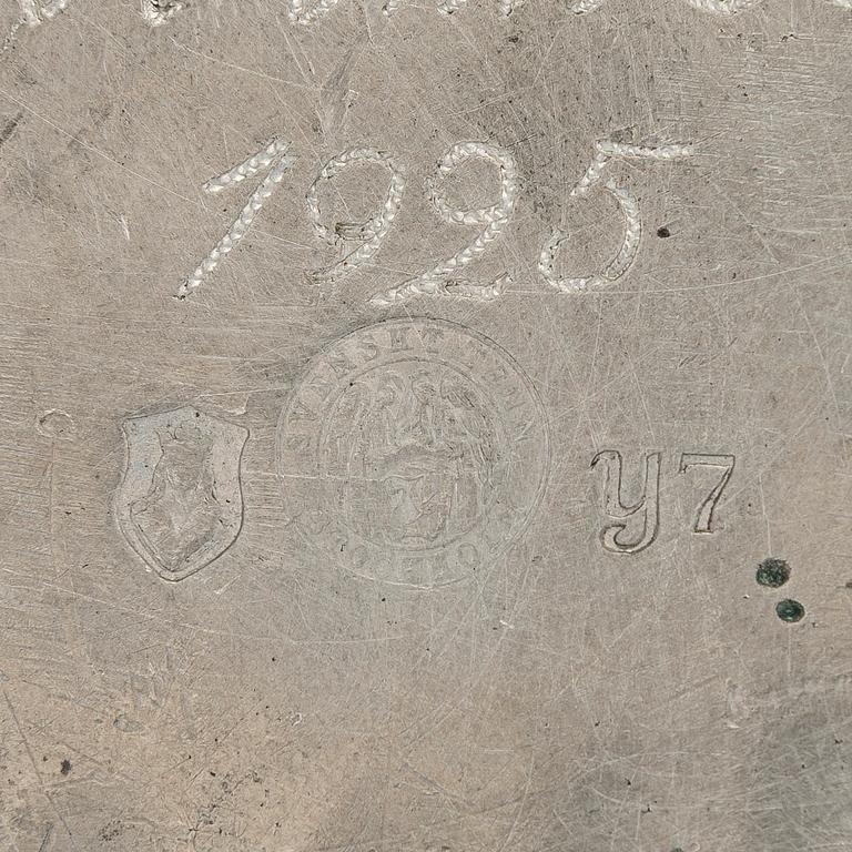 Estrid Ericson, dish, model "A 28", pewter, Svenskt Tenn, Stockholm 1925.