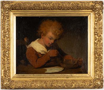 John Phillip, his artwork, The Basket Maker.