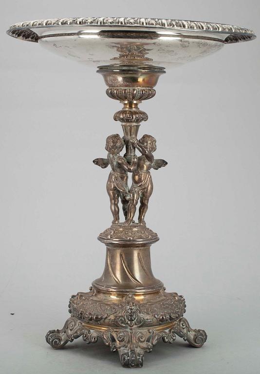 BORDSUPPSATS, silver, Stockholm troligen 1885.