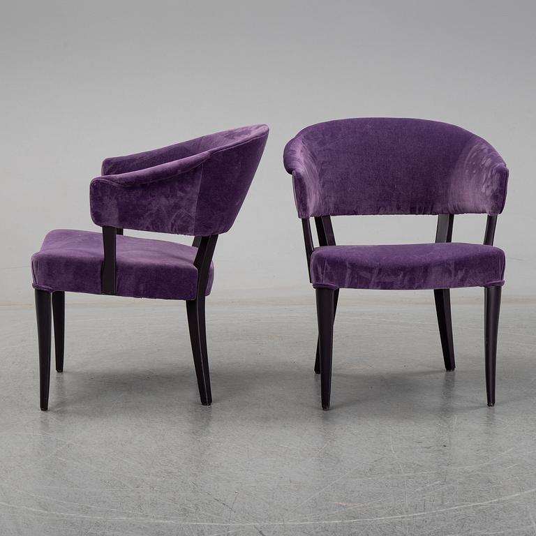 A pair of Carl Malmsten 'Lata Greven' chairs.