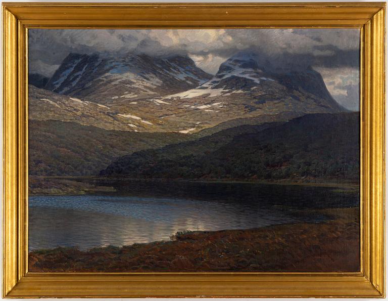 Nils Asplund, oil on canvas, signed and dated 1911.