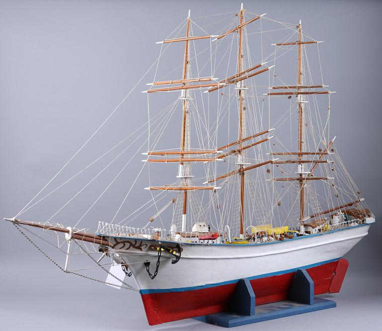 BÅTMODELL, 1900-talets andra hälft.