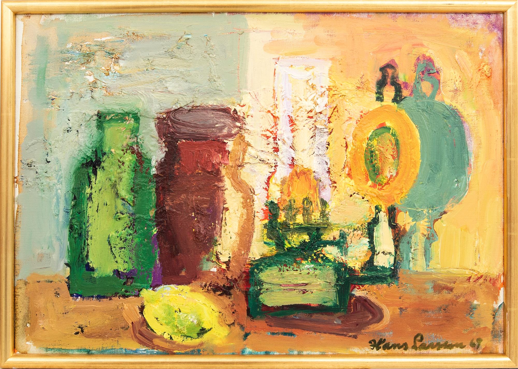 Hans Larsson, oil on canvas, signed and dated 69 (?).