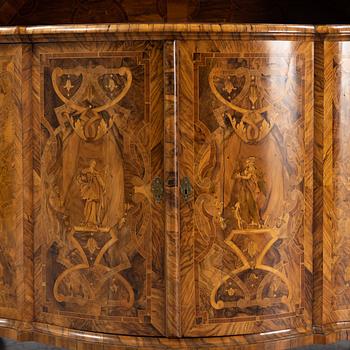 A mid 18th century vitrine cabinet, Germany.