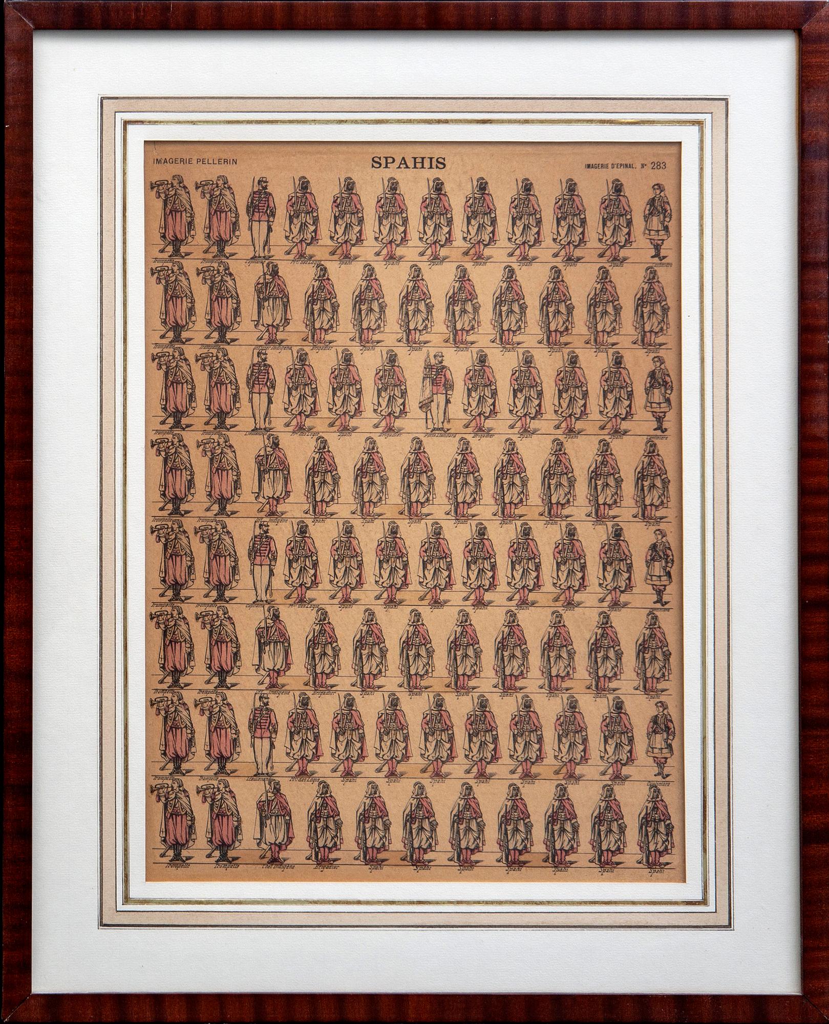 Pellerin litografiska tryck 5 st Frankrike 1800-talets slut.