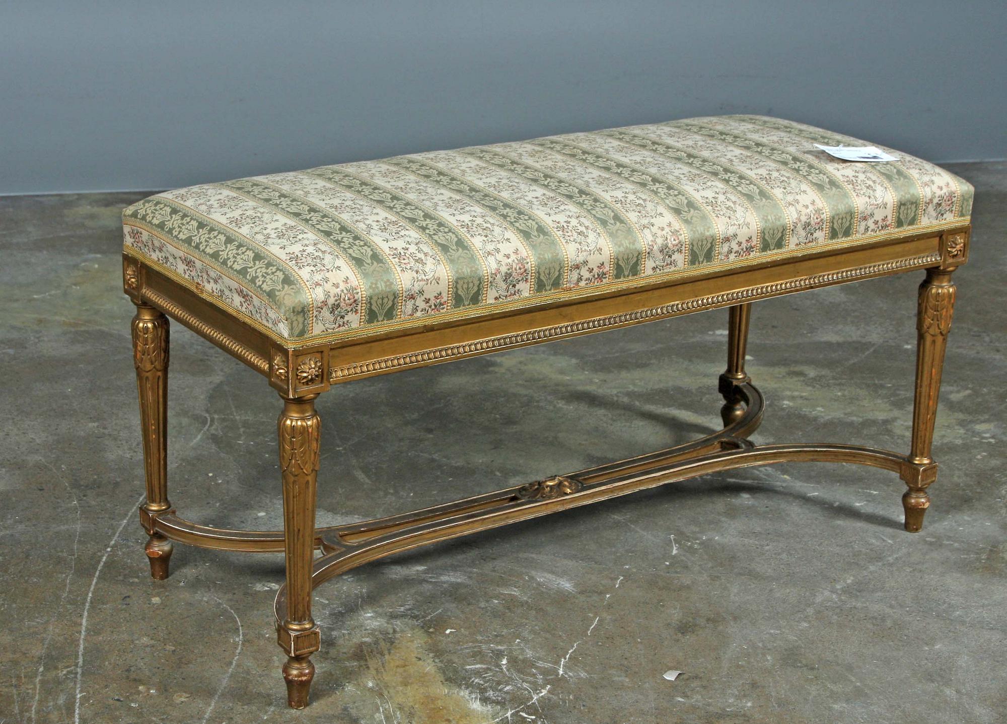 TABURETT, gustaviansk stil, omkring 1900.