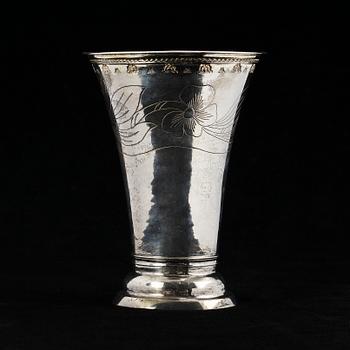 POKAL, silver, Norrköping, 1700/1800-tal. Vikt 102 gram.