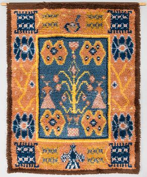 A Finnish long pile rug model Friends of Finnish Handicraft. Circa 160x125 cm.