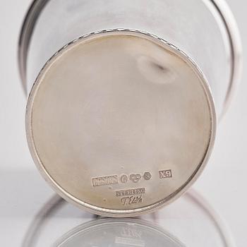 A sterling silver beaker, mark of Tore Eldh, Ceson, Gothenburg, Sweden 1972.