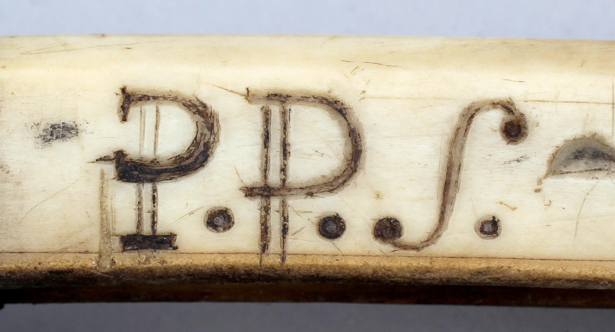 BRUKSKNIV, samisk, sign P.P.S., enl uppgift Finland, 1800-tal.