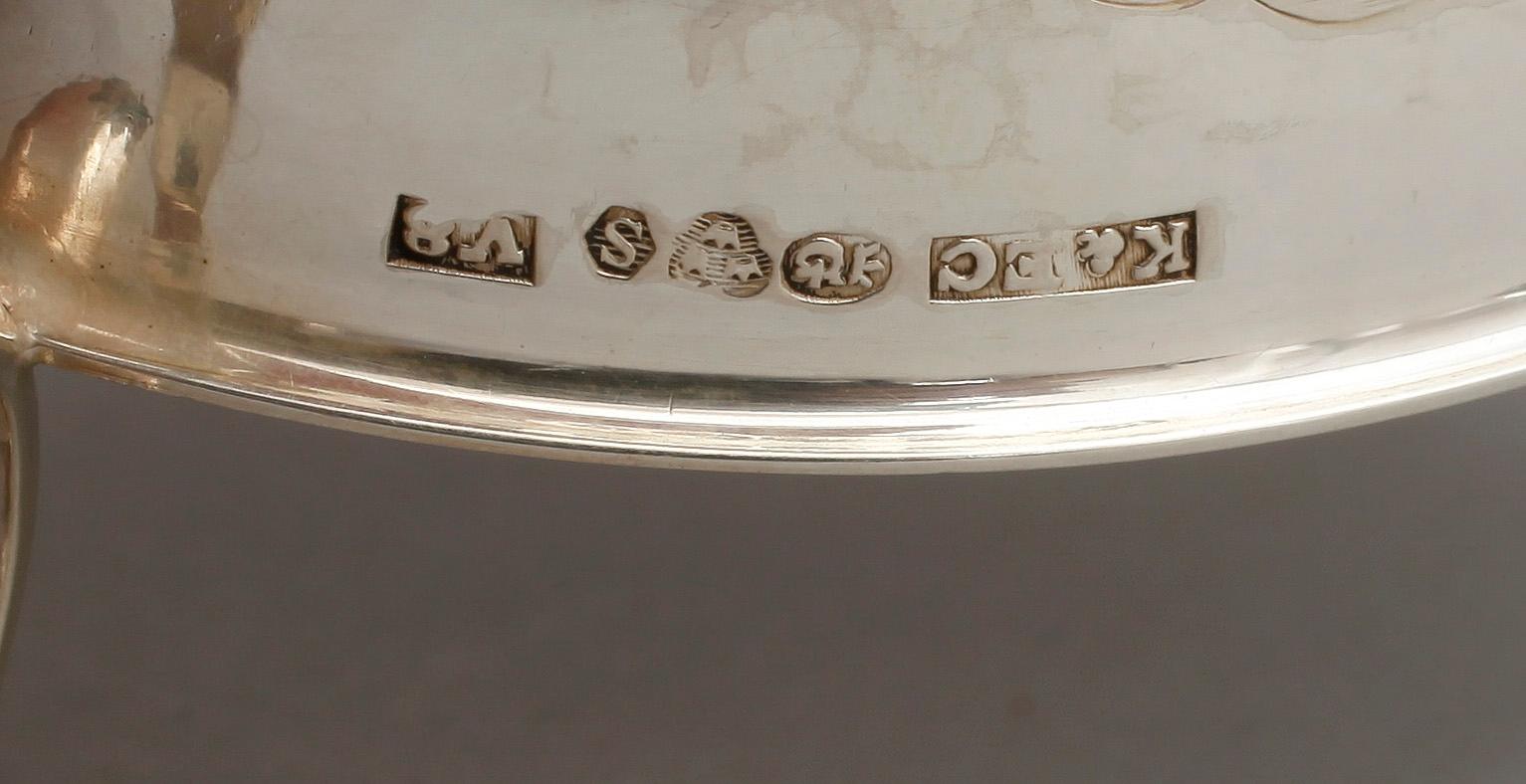 PUNSCHKOPPAR, 7 st, silver, flertalet märkta K&EC, dat 1947. Tot vikt 245 gram.