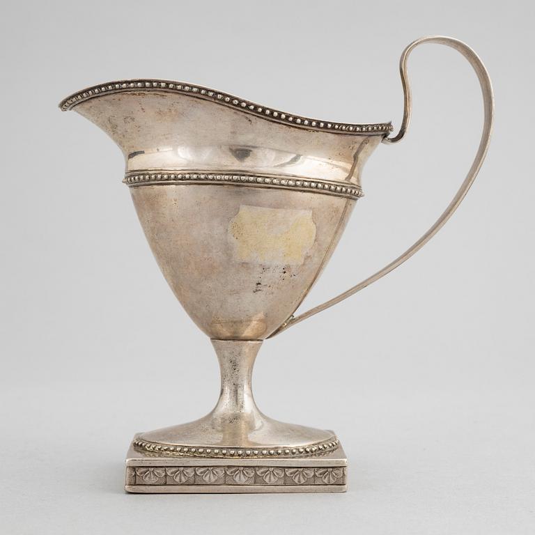 Lorenz Georg Weis, a silver sauce jug, Norrköping Sweden, 1791.