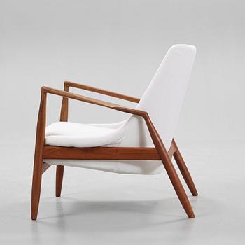 An Ib Kofod Larsen teak 'Seal' easy chair, OPE, Jönköping, Sweden 1960's.