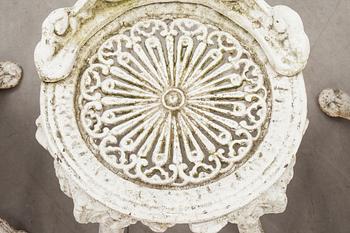 TRÄDGÅRDSGRUPP 4 delar, gjutjärn, 1800-talets andra hälft.