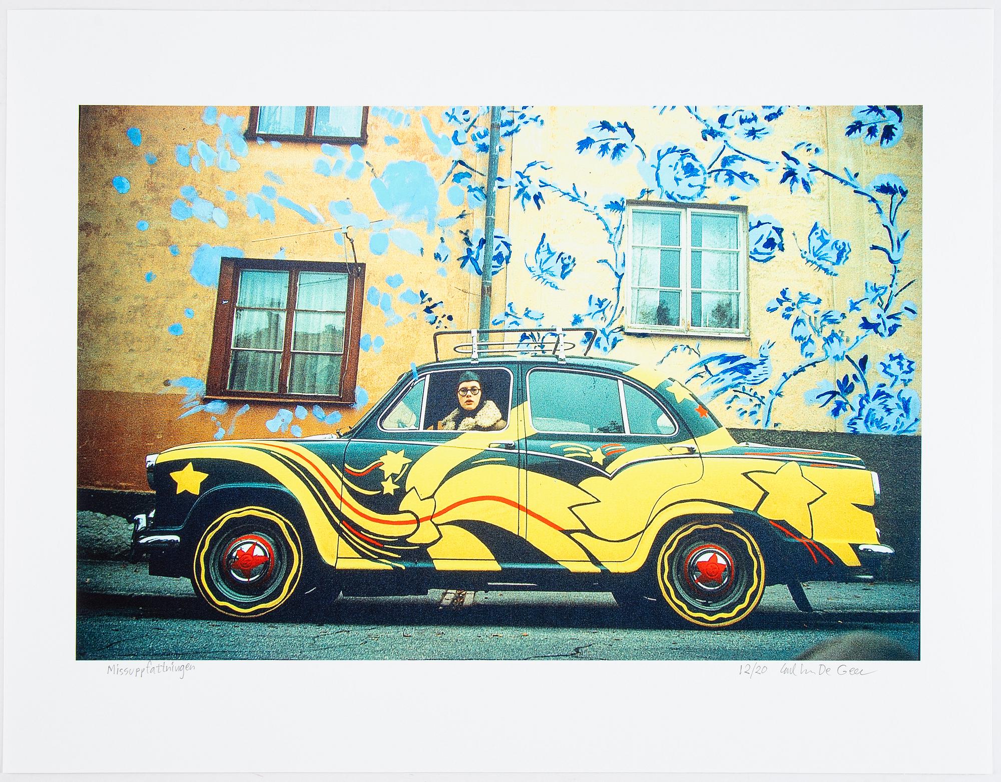 Carl Johan De Geer, lithograph in colours, signed 12/20.