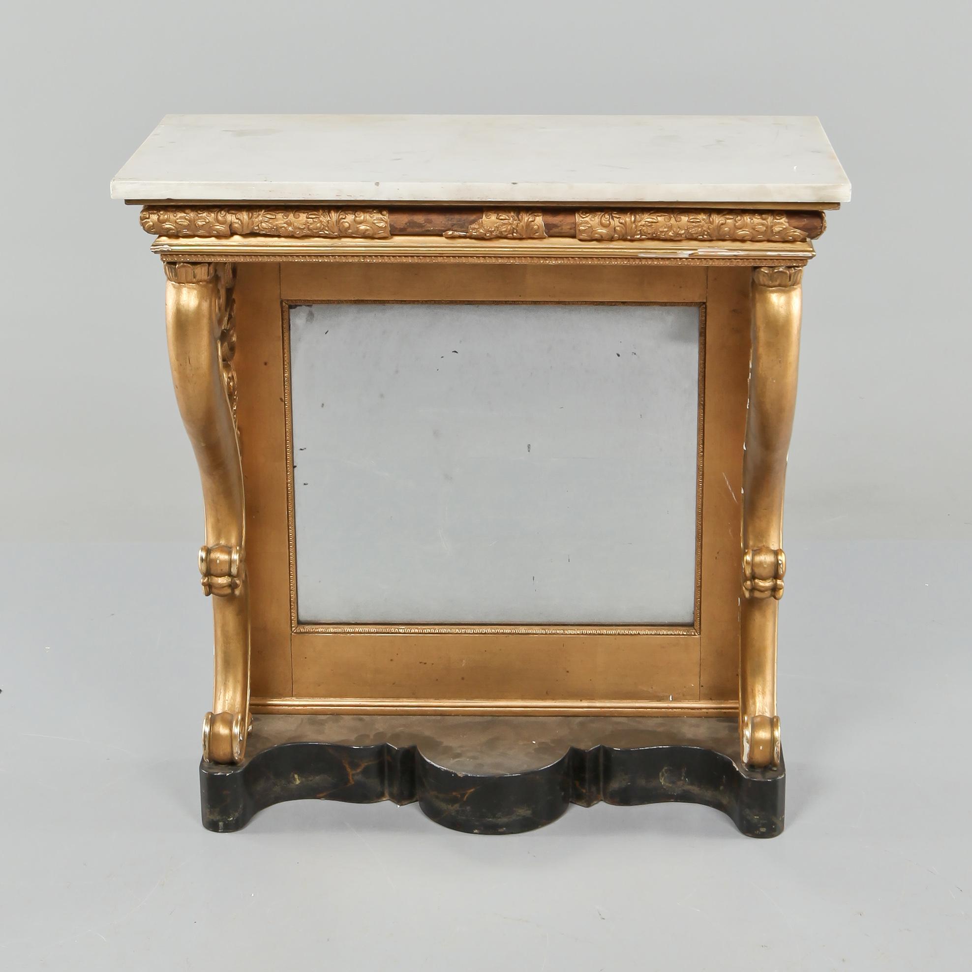 KONSOLBORD, troligen Göteborg, 1800-talets första hälft.