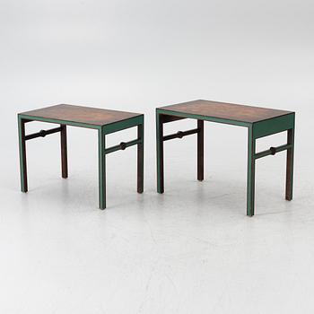 A drinks cabinet with two nesting tables, Sweden, 1930s/40s.