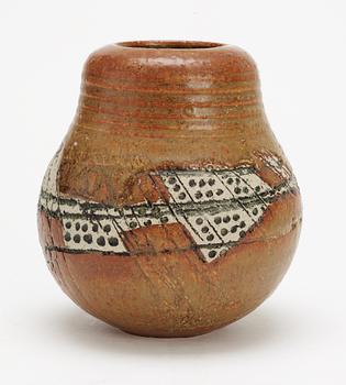 A Lisa Larsson stoneware vase, Gustavsberg studio 1950's.